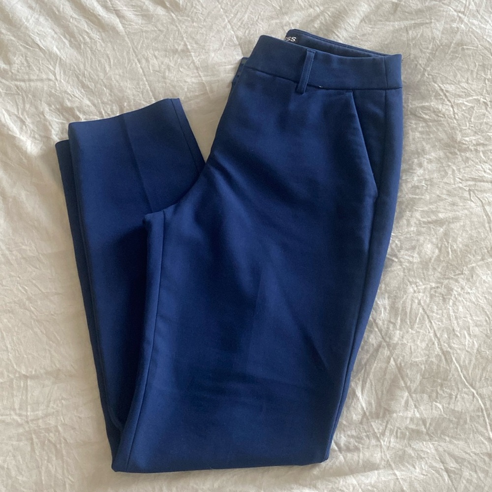 EXPRESS COLUMNIST Ankle Pants: Size 0R NAVY